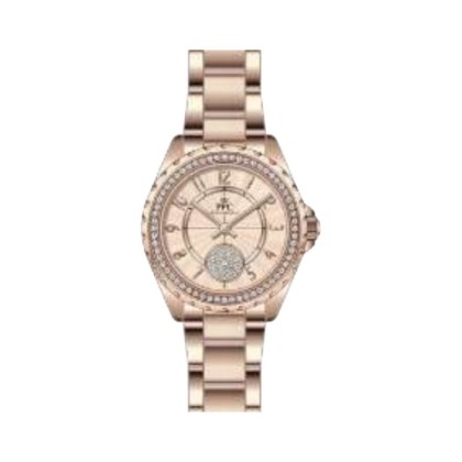 Paris Polo Club PPC-FB10-RG-RG Rose Gold Dial Butterfly Clasp Women Watch 